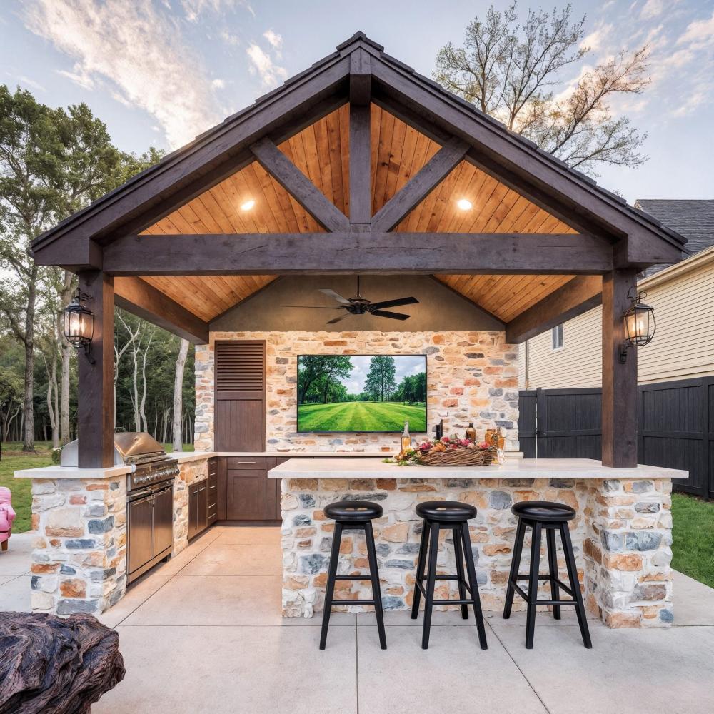 Wooden pergola 8