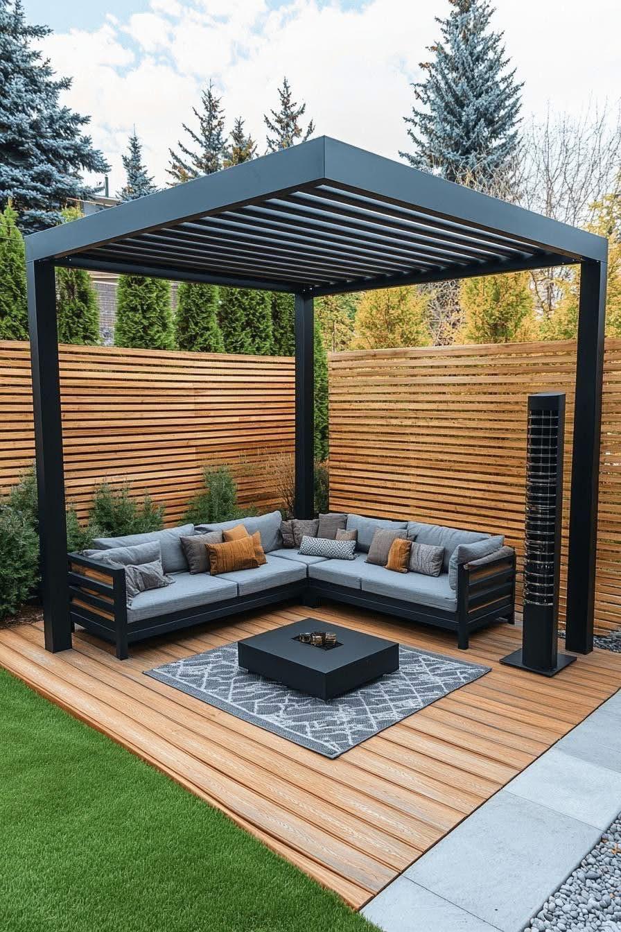 Aluminum pergola